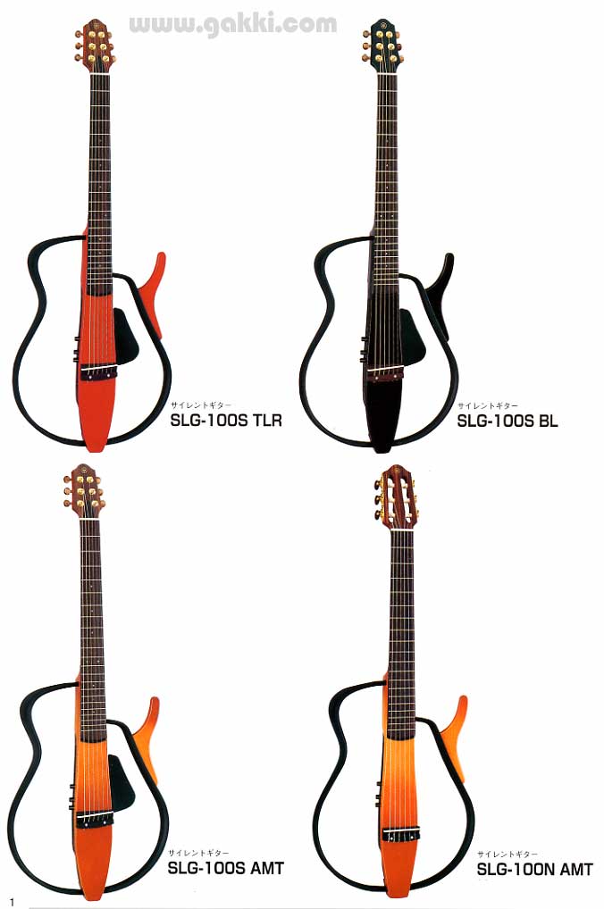 【良品】ヤマハ サイレントギター フォークギター SLG-100S BL