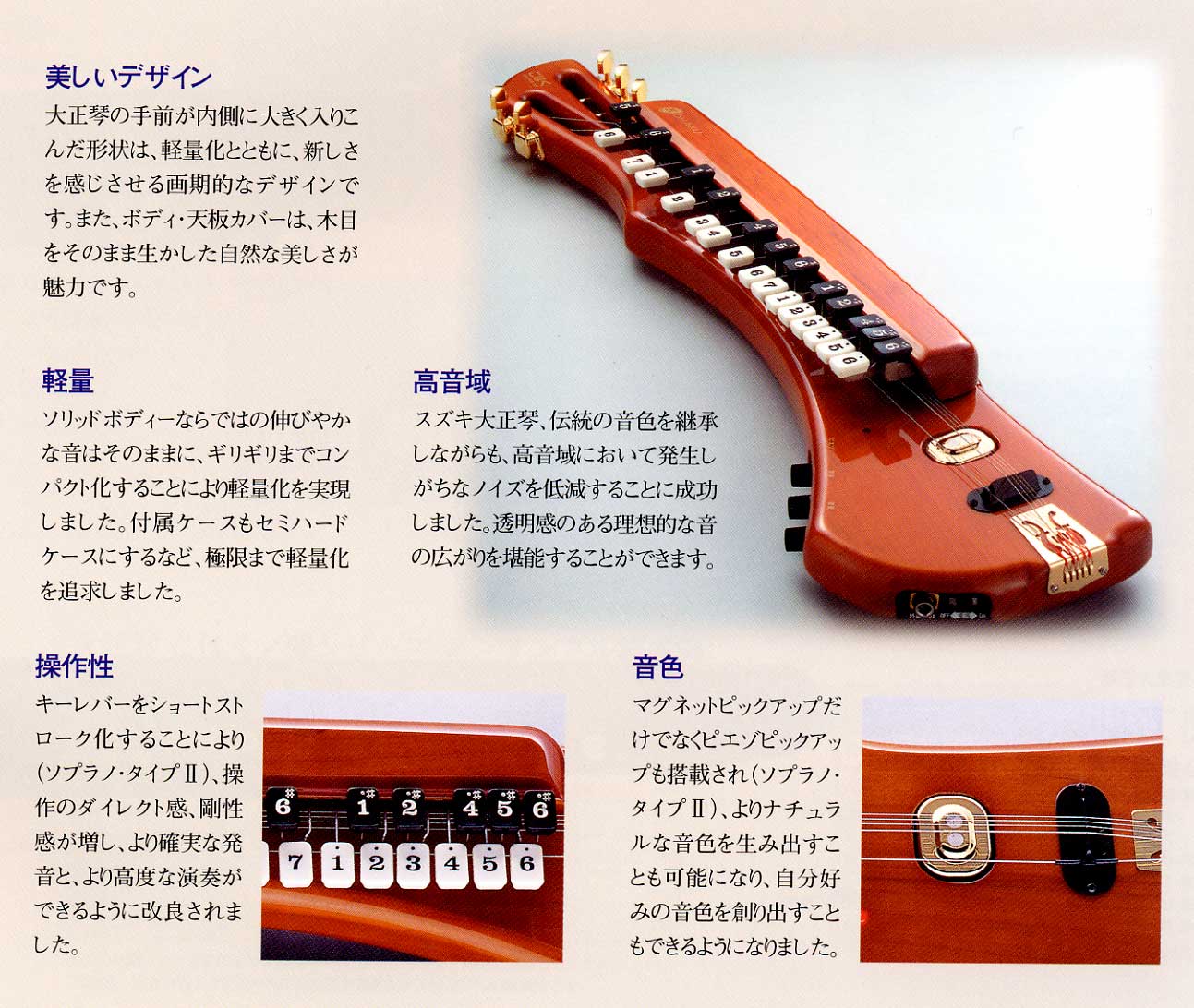 ☆鈴木楽器 電子大正琴 和楽 SUZUKI ケース付 16音色 スズキ | fb101.com