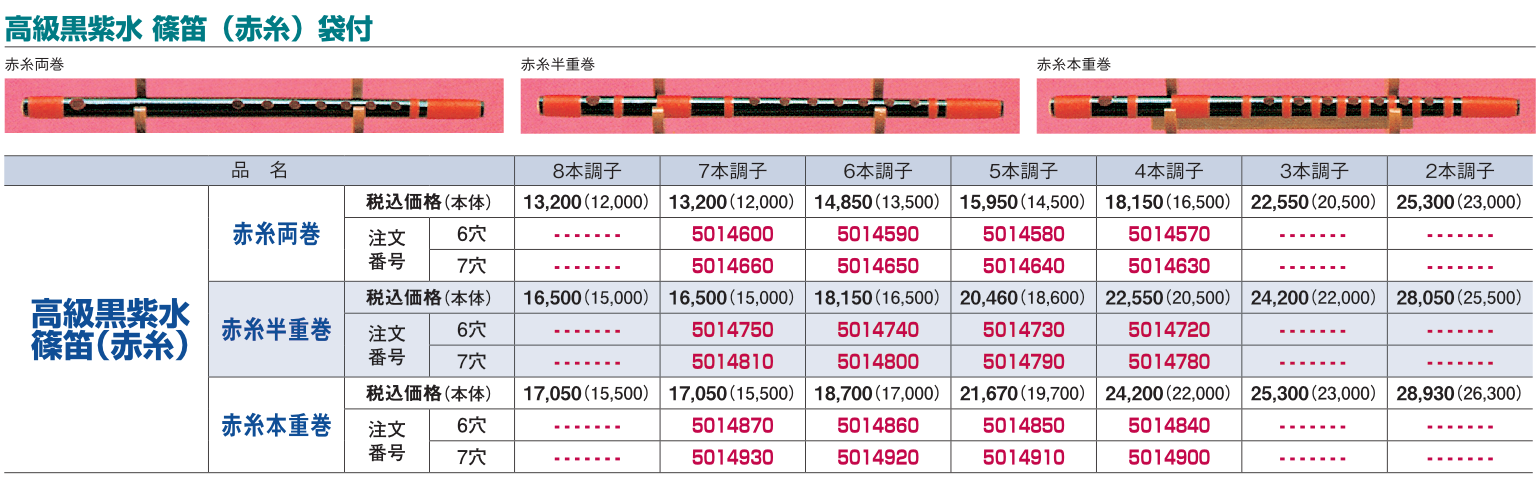 篠笛｜民謡笛｜明笛 – 楽器のオンラインショップ［ガッキコム］